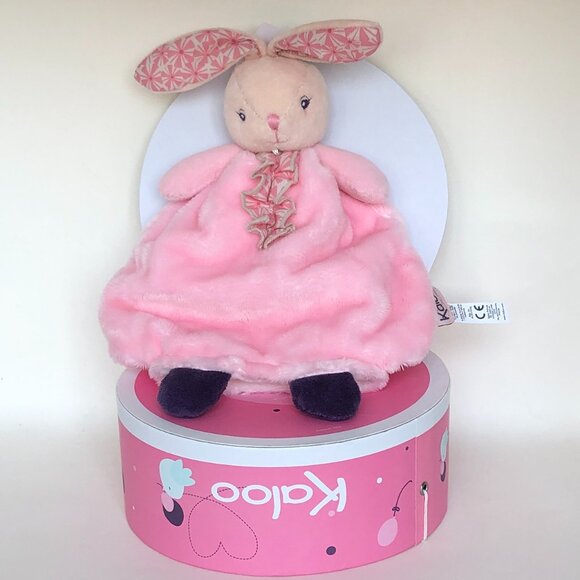 Kaloo Brand New Pink Rabbit Hand Puppet /Soft Doudou /Lovey/Security blanket 🐇 - Picture 3 of 9
